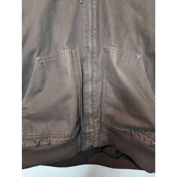 Vtg Lakin McKey Men 3XL  Duck Canvas Coat Work Jacket Fleece Lined Hooded - Picture 3 of 11